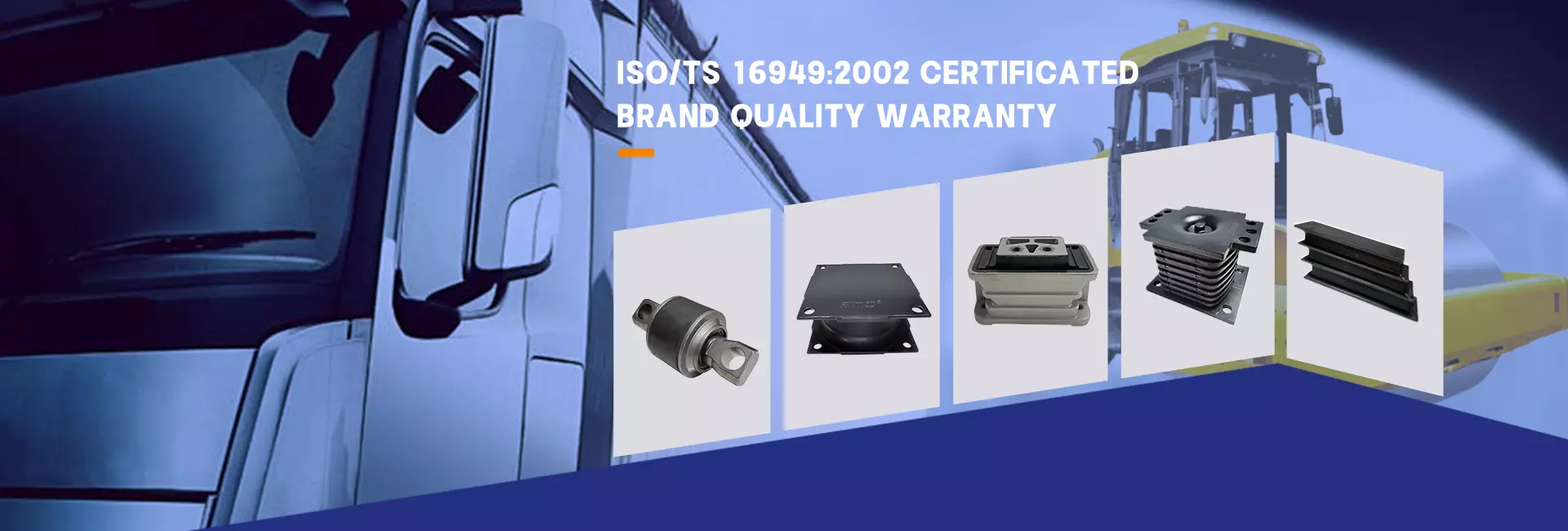 IATF RNTICO 16949 fabricant certifié d'isolateurs de vibrations en caoutchouc sur mesure pour véhicules lourds