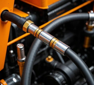 Application of rubber pipes in locomotives
