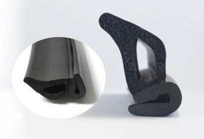 Dual Durometer Sponge And Solid Rubber Extrusions
